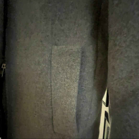 JCrew light grey cocoon coat - Picture 2 of 9